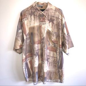 Vintage Club D’Amingo Rayon Camp Shirt Leisure EUC